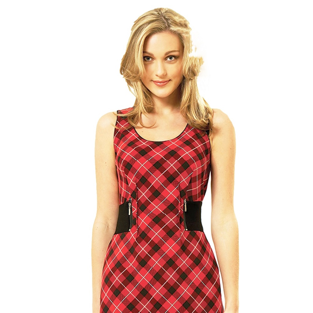 CHECKED SUMMER DRESS COTTON MADE IN EUROPE